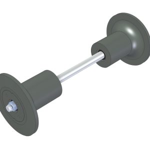 Back Roller BRW150/170/185 — Centre Distance 420 mm, Ø51 mm Pipe - Image 1