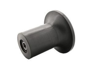 Flanşlı Makara Naylon 163x150x90 mm — Rulmanlı, Aks 20 mm