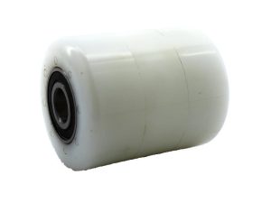 Palet Makarası Naylon 82×100 mm — Rulmanlı, Aks 20 mm