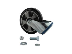 Döner Teker 125×40 mm — Tek Delik M14, Komple Set (Eski Model)