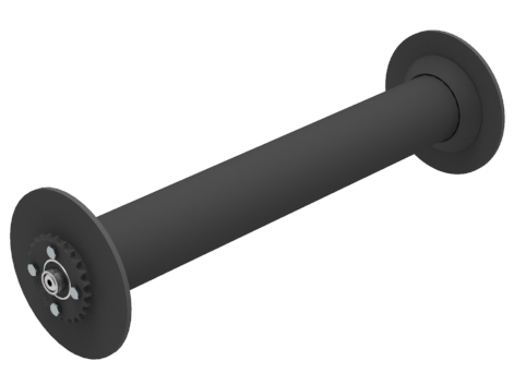 Tahrik Makarası BRW150/170/185 — Aks Arası 600 mm, Ø51 mm Boru