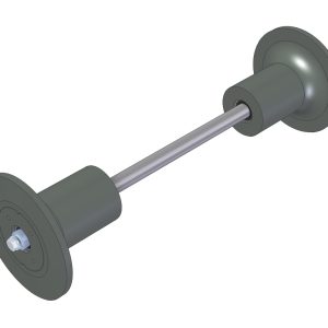 Back Roller BRW150/170/185 — Centre Distance 520 mm, Ø51 mm Pipe - Image 1