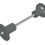 Arka Makara BRW150/170/185 — Aks Arası 550 mm, Ø51 mm Boru
