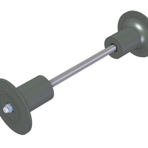Back Roller BRW150/170/185 — Centre Distance 550 mm, Ø51 mm Pipe - Image 1