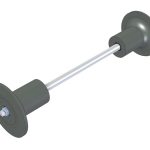 Arka Makara BRW150/170/185 — Aks Arası 600 mm, Ø51 mm Boru