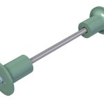 Aks + Flanşlı Makaralar — HORTIVON-TA 600 (Yeni Model)