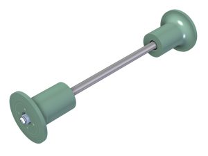 Aks + Flanşlı Makaralar — HORTIVON-TA 600 (Yeni Model)